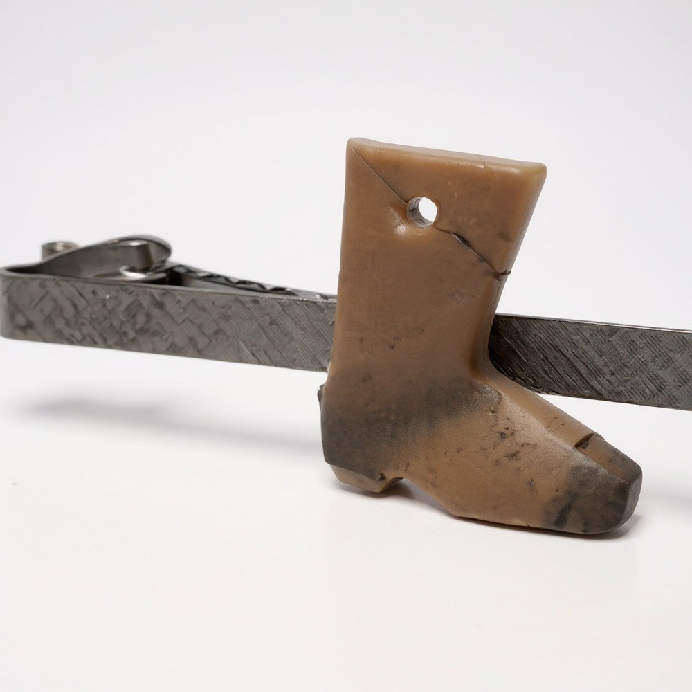 Vintage Cowboy Boot Tie Clip Bar Mens‎ Novelty Western Accessories Gift